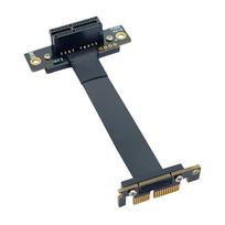 10Gtek PCIE 3.0 Extension Cable, X1 to X1 Male-Female, 90° to 90° Slot, Riser Cable, Riser Card Extender Cable, Anti-Interference EMI Material,
