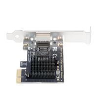 NFHK 2500Mbps 2.5Gbps - PCI-E PCI Express 1x GBE Gigabit 1000Mbps Ethernet Network LAN Cable Adapter for Desktop Motherboards