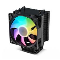 Vetroo V3 CPU Air Cooler with ARGB Lighting and PWM Smart Control - Adjustable Fan Height, Direct Heat Pipes, High-Density Aluminum Fins, for AMD