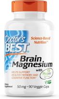 Doctor's Best Brain Magnesium with Magtein, 50 mg, 90 Veggie Caps