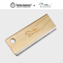 Wooden Handle Horsehair Scraper with High Carbon Steel Teeth for Equestrian Use - 8802004 One Size