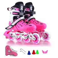 Inline Roller Skates for Adults & Children, Full Set for College Students & Beginners, Men & Women S 27-31