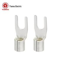 Tianxu SNB1.25-4S Fork Type Cold Press Wire Terminal 0.5-1.5mm Wire, 1000 pcs/pack