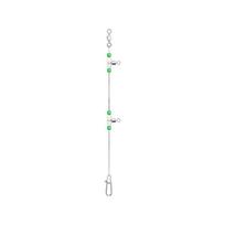 Night Glow Fishing Leaders Fishing Front Guide Line with Swivels and Snaps 360 Degree Rotating for Saltwater Freshwater