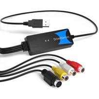 DriverGenius VDC2021  USB 2.0 Video Capture - VHSMiniDV to Digitization (DVD conversion compatible, S-VideoComposite input, Windows 11macOS 15