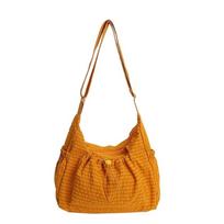 Zipper Closure Striped Shoulder Bag Casual Tote Bag New Nylon Crossbody Bag  Women