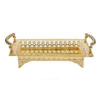 Hollow Art Metal Fruit Tray Handmade Snack Storage Tray Fashion Afternoon Tea Plate  Wedding