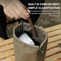 Outdoor Camping Canvas Storage Bag Picnic Tableware Lunch Box Organizer Pouch Travel Toiletry Makeup Storage Bag China Mainland