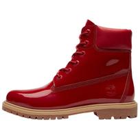 Timberland  6 Inch Premium Waterproof Boot Red Patent Leather Women Sneakers TB0A43F8A5G 36