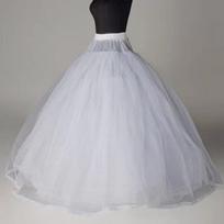 Fashion White Petticoat No Hoop 4-Layers Ball Gown Petticoats Cosplay Breathable Crinoline Skirt Bridal Ball 3 layers