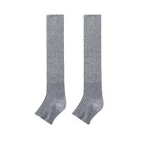 Comfortable Lolita JK Calf Socks Ultra-Thin Solid Color Knee High Socks Cotton Open Toe Mid-tube Stocking Streetwear 35-39