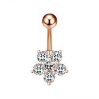 Butterfly Belly Piercings Curved Stainless Steel Belly Button Rings Hip Hop Heart Shape Zircon Navel Ring Party Decoration Barefoot Sandals&Ears