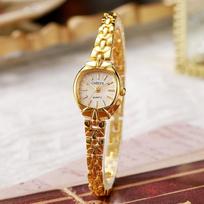 Fashion Alloy Bracelet Watches Gold Retro Wristwatch Quartz Watch Student