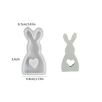 Creative Easter Bunny Aromatherapy Candle Mold 3D Silicone Plaster Mold DIY Handmade Resin Mold Home Decor