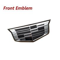 Carbon Fiber Badge Car Front Grille Emblem Rear Sticker Decal for Cadillac XTS XT5 XT6 ATS-L Auto Refit Exterior Accessories XTS