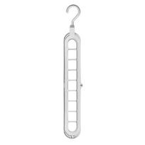 Clothes Hanger Rack Multi-port Support Circle Clothes Drying Multifunction Plastic Scarf Clothes 9 Hole Hanger Storage Rack grey-1pc