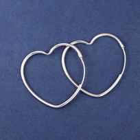 S925 Sterling Silver Heart Earrings: 2025 Hong Kong Style, Niche Design, High-End Feel 925 Silver