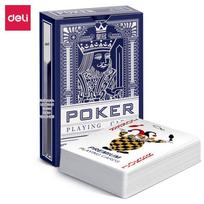 Deli Durable Paper Poker Cards mėlyna