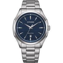 Citizen Men's Analog Eco-Drive Solar Watch 32023842 Silver Bracelet One Size
