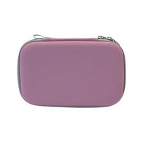 Drop Proof Hard Carrying Case Water-Resistant Organizer Bag  Electronic Device Storage 6.50X4.33X1.97in rožinė
