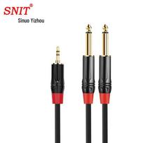 SNIT 3.5mm TRS to Dual 6.35mm TS Audio Splitter Cable