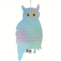 1 Pc Double-sided Laser Bird Repel Owl Scarecrow Waterproof Bird Repeller  Outdoor 40x20cm