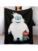 Abominable Snowman Friend T-Shirt Throw Blanket Sofas Weighted Flannel For Sofa Blankets S