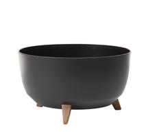 Gėlių vazonas Lamela Roma 882-04, plastikinis, Ø 47 cm, juoda sp.