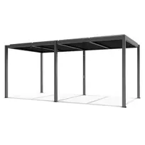 Pergola LUXE 5,8 x 3 m, antracito spalvos, su LED apšvietimu