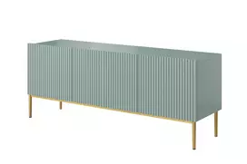 Tv Set Nicole 150 Cm - Fjord Mdf / Golden Legs