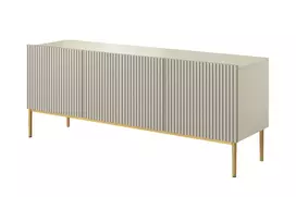 Tv Set Nicole 150 Cm - Cashmere / Golden Legs