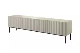Tv Set Nicole 200 Cm - Cashmere / Black Legs