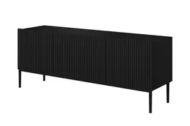 Tv Set Nicole 150 Cm - Black Mat / Black Legs
