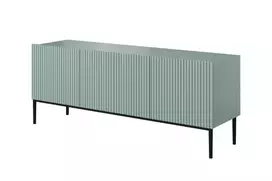 Tv Set Nicole 150 Cm - Fjord Mdf / Black Legs