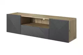 Tv Set Wall Mounted Asha 167 Cm - Artisan / Rivier Stone Mat