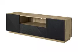 Tv Set Asha 167 Cm - Artisan / Black Mat
