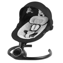Sūpynės/gultukas Kidwell 2w1 REVE Black/Silver