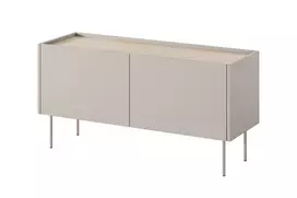 Tv Set With 2 Door Desin - Cashmere / Nagano Oak