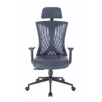 Ergonominė kėdė „AVERY“, pilkai mėlyna