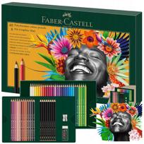 Faber-castell Polychromos 40 spalvų pieštukų rinkinys su 8 grafitiniais pieštukais