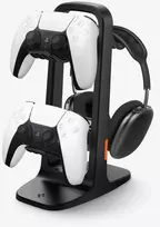 Spigen Universal Game Controller & Headset Stand, juodos spalvos
