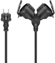 Goobay 65436, 25 m, Lauko, F tipas, EF tipas (CEE 7/7), IP44, Polivinilchloridas (PVC)
