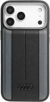 Dėklas Audi A6 Synthetic Leather MagSafe Apple iPhone 17 Pro Max juodos spalvos