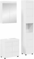 Vonios baldų rinkinys TULUM 3 pcs Aukštai blizganti balta