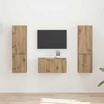 TV staliukas TV spintelių komplektas 5 pcs Amatininkų ąžuolas