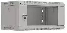 LANBERG prie sienos pakabinama Rack spintelė 19" 4U 540x350 pilkos stiklinės durys (plokšta pakuotė)