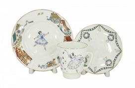 Imperial IMPERIŠKOJO LOMONOSOVO KAULINIO PORCELIANO ESPRESO PUODELIŲ RINKINYS „MAY BALLET GISELLE“ 165 ml