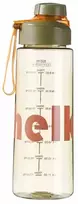 Vandens gertuvė su sieteliu, Hello, 650 ml, žalia