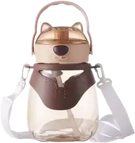 Vandens buteliukas - gertuvė "Meškutis", 1300 ml, rudas
