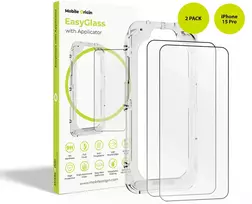 Screen Glass Protectors Mobile Origin EasyGlass with Applicator iPhone 15 Pro, 2 pack